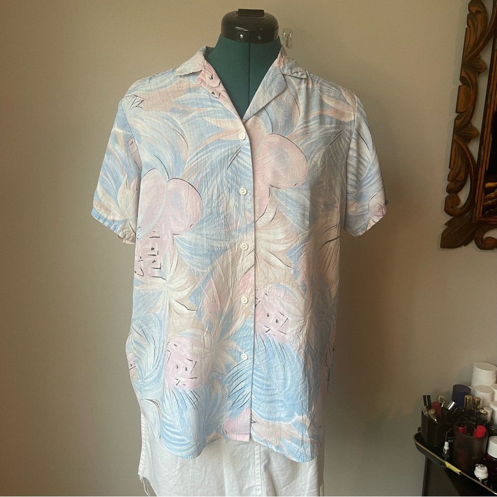 70s Floral Top L